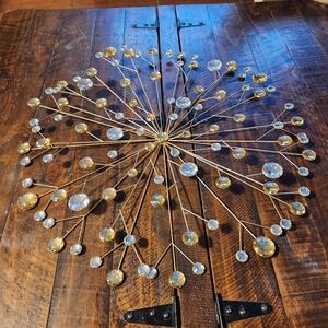 Gold Burst Metal Wall Decor